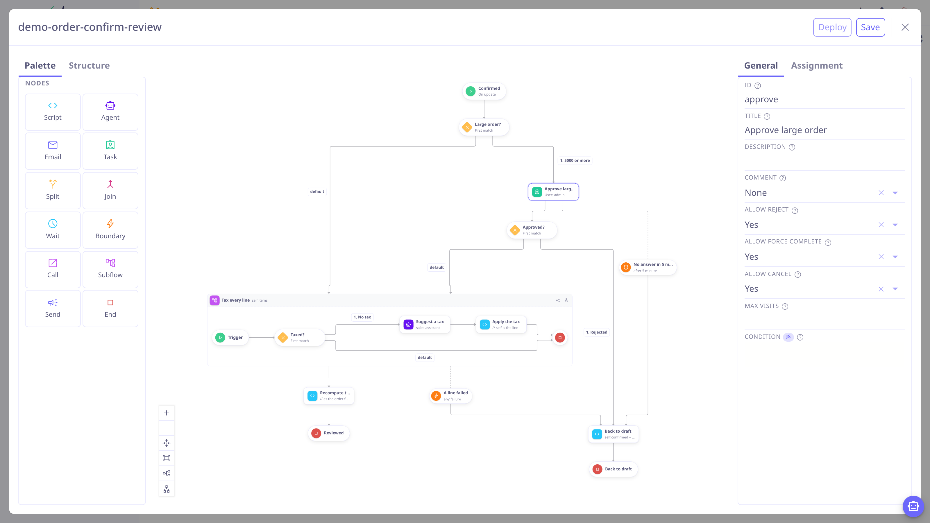 Node inspector