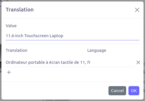 translation dialog