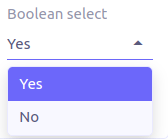 boolean select