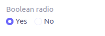 boolean radio