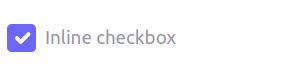 inline checkbox