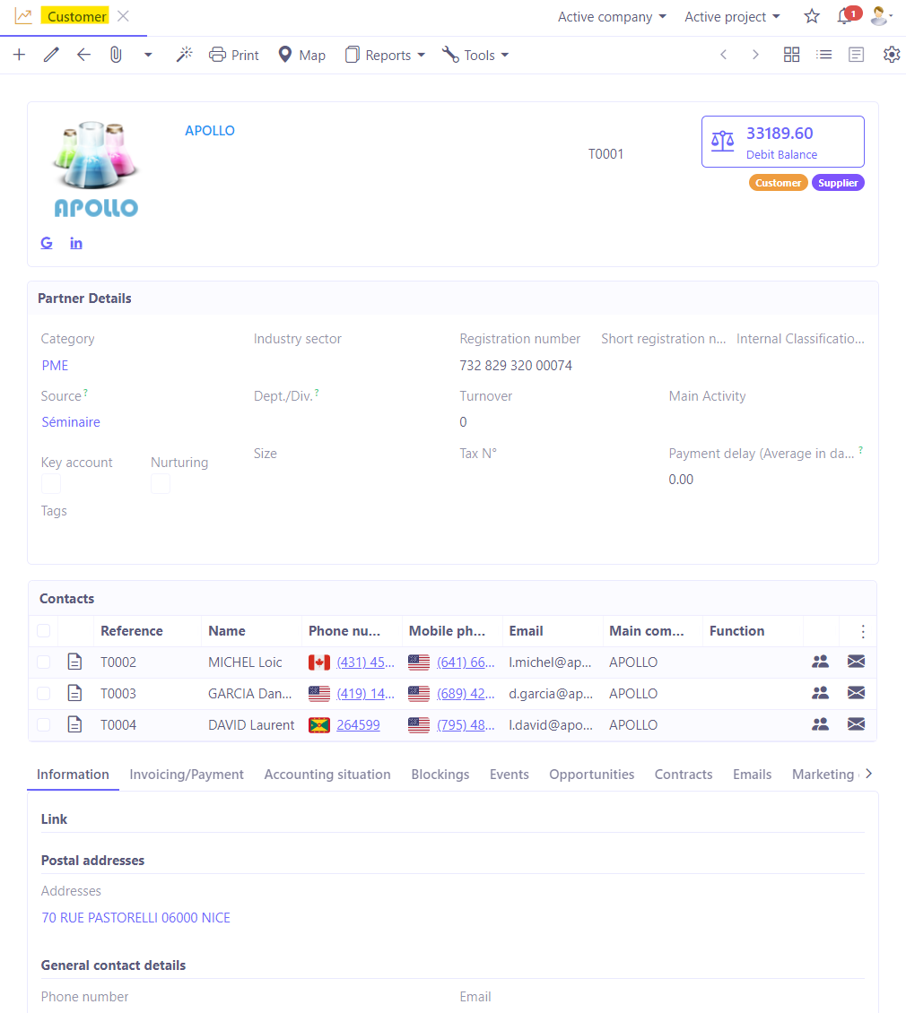1.1. Customer file.