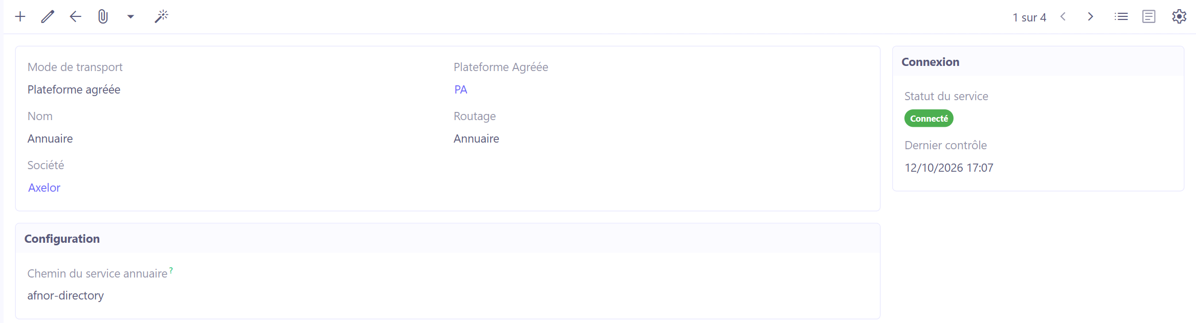Règle de routage d'annuaire.