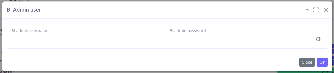 BI studio admin