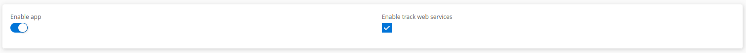enable track web service