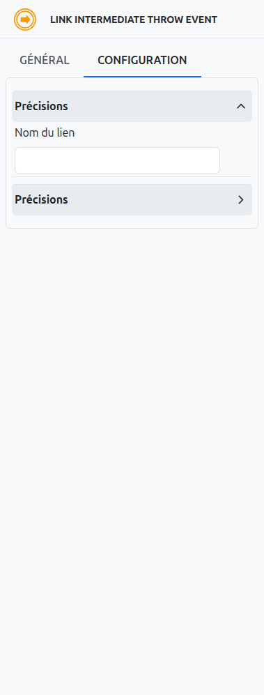 Axelor link event configuration