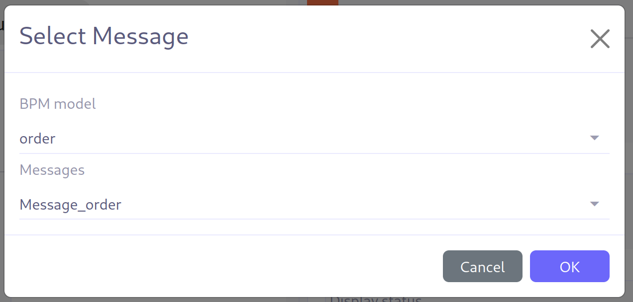 Message from other models