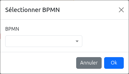Browse BPM models dialog