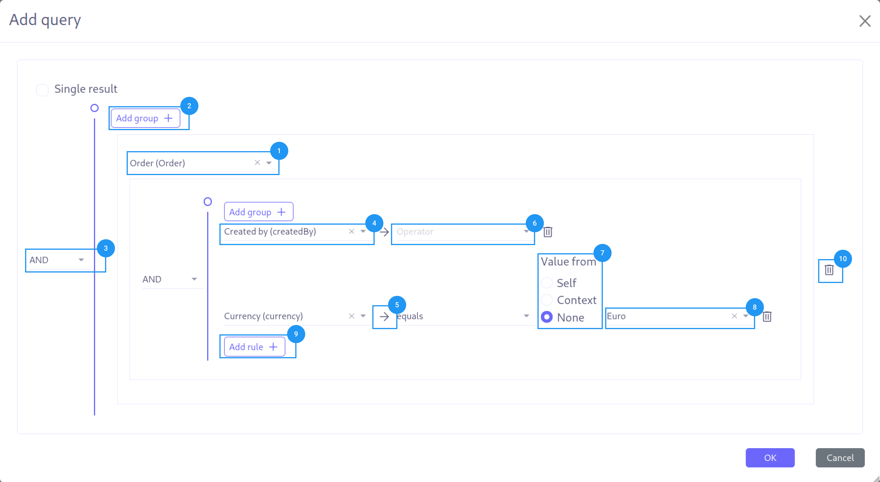 Query builder detail