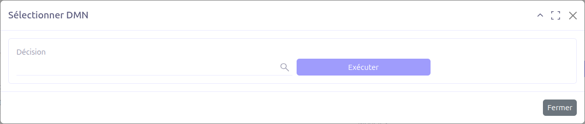 DMN execution wizard