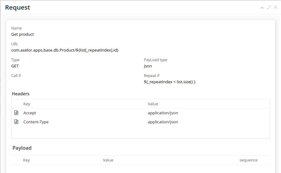Recursive request
