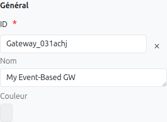 Event-based gateway configuration