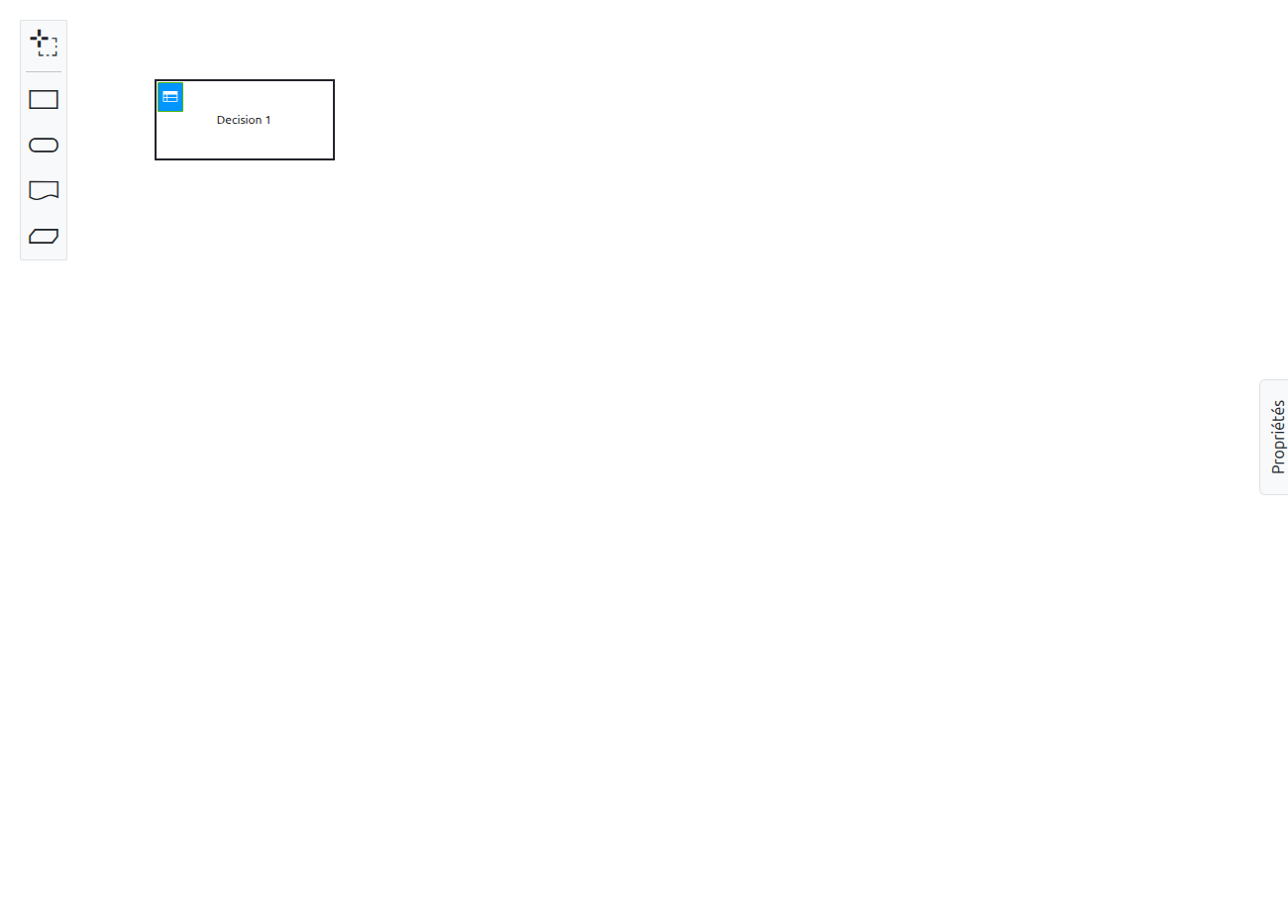 DMN editor palette