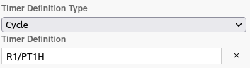 Timer event configuration