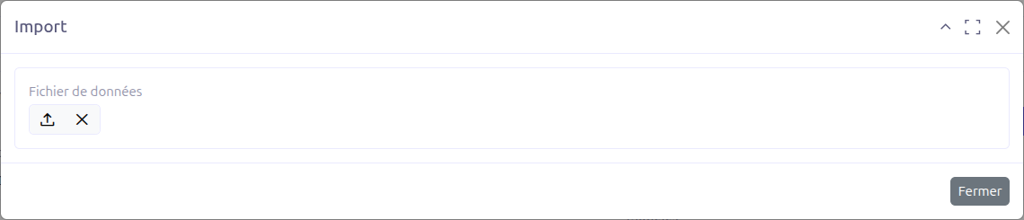 DMN import dialog