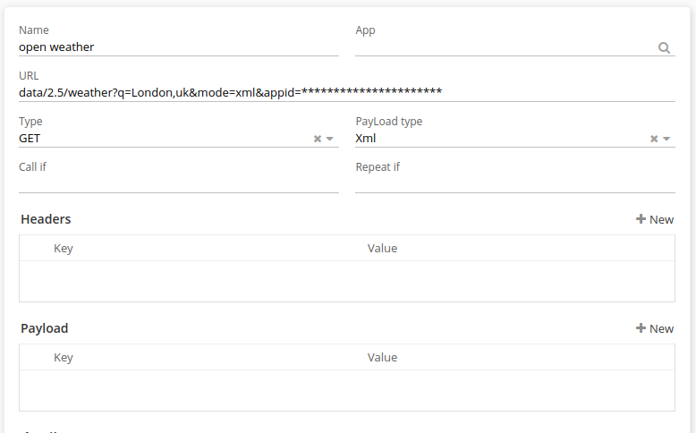 OpenWeather XML request