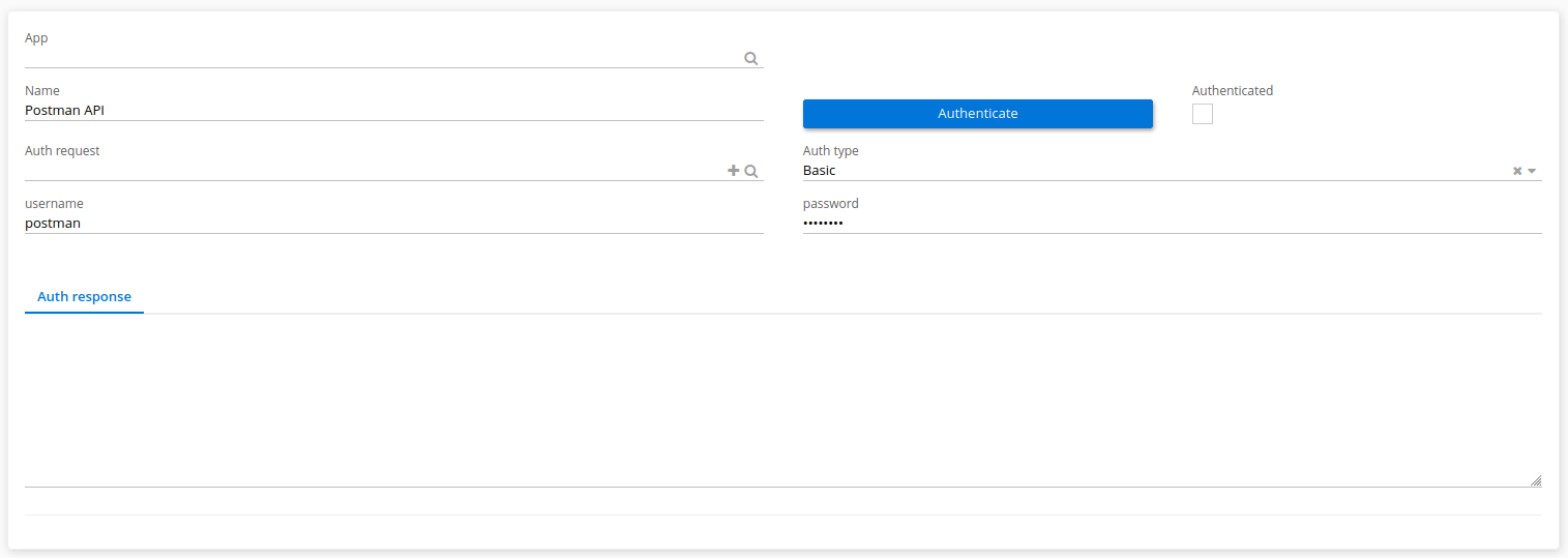 Postman basic authentication