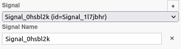 Signal event configuration