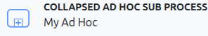 Ad hoc subprocess in bpmn